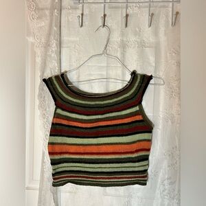 Women’s Striped Knit Top, Size S